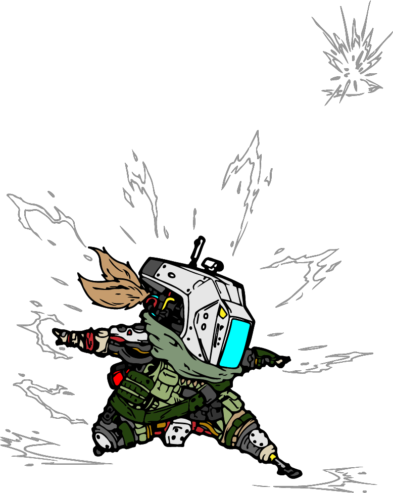 I Vectorized And Colored Fh2actual's Phase Shift Pilot - Titanfall (778x976), Png Download