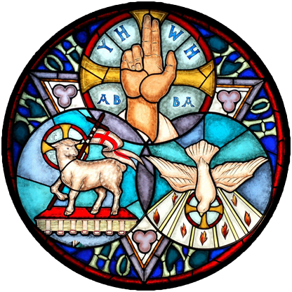 Holy Trinity Stained Glass Window - Trinity And The Vindication Of Christian Paradox: An (416x416), Png Download