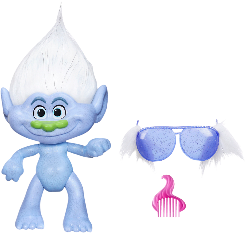 Bestil Glitrende Guy Diamond Figur 33 Cm Trolls Dukker, - Dreamworks Trolls Glitterific Guy Diamond (900x900), Png Download