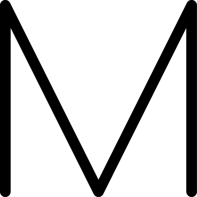 M Picture Png - M Png Black (771x771), Png Download