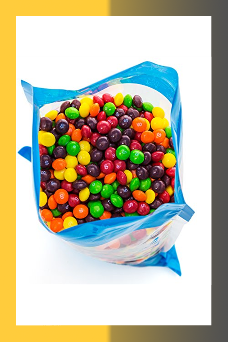 Bulk Skittles In An 8 Lb Resealable Bomber Bag Fresh, - Candy (735x1100), Png Download