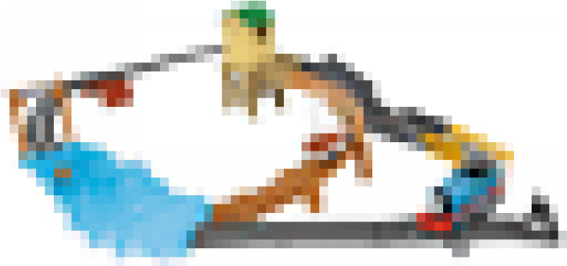 New Official *best Thomas Train Track Master Treasure - Thomas The Train Splash Mountain Instructions (800x785), Png Download