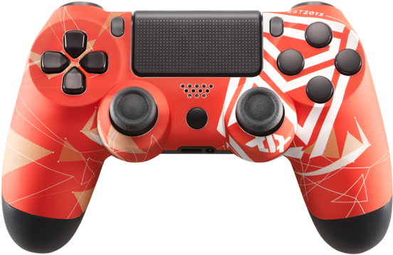 Red Crest Logo Ps4 Custom Controller - Playstation 4 (720x835), Png Download