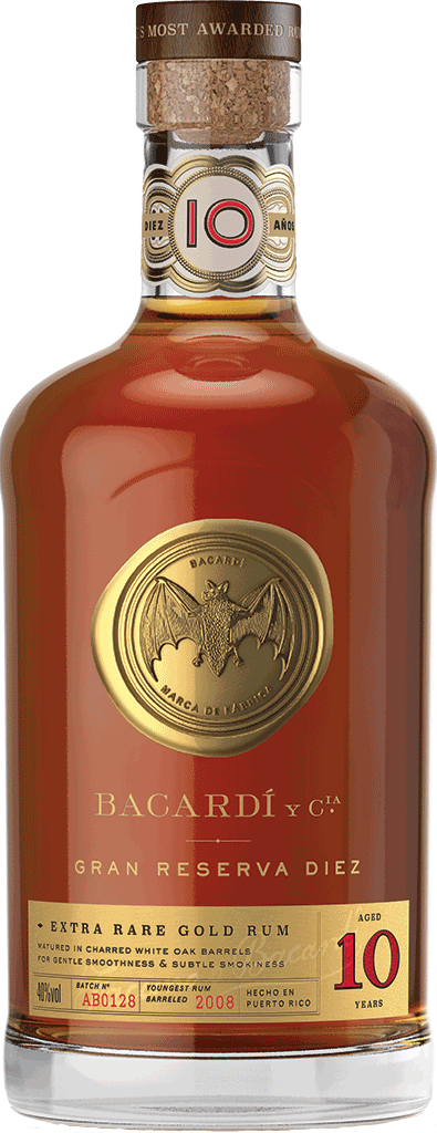 Bacardi Gran Reserva 10 Year Rum - Bacardi Gran Reserva Diez (395x1024), Png Download