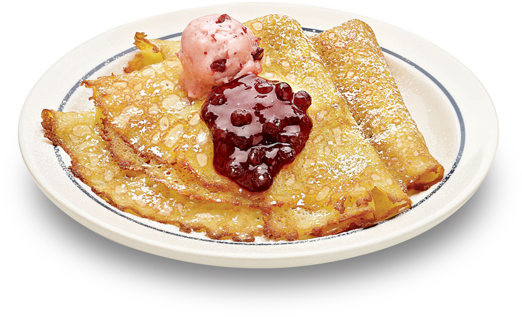 The - Ihop Crepe Combo (1160x779), Png Download
