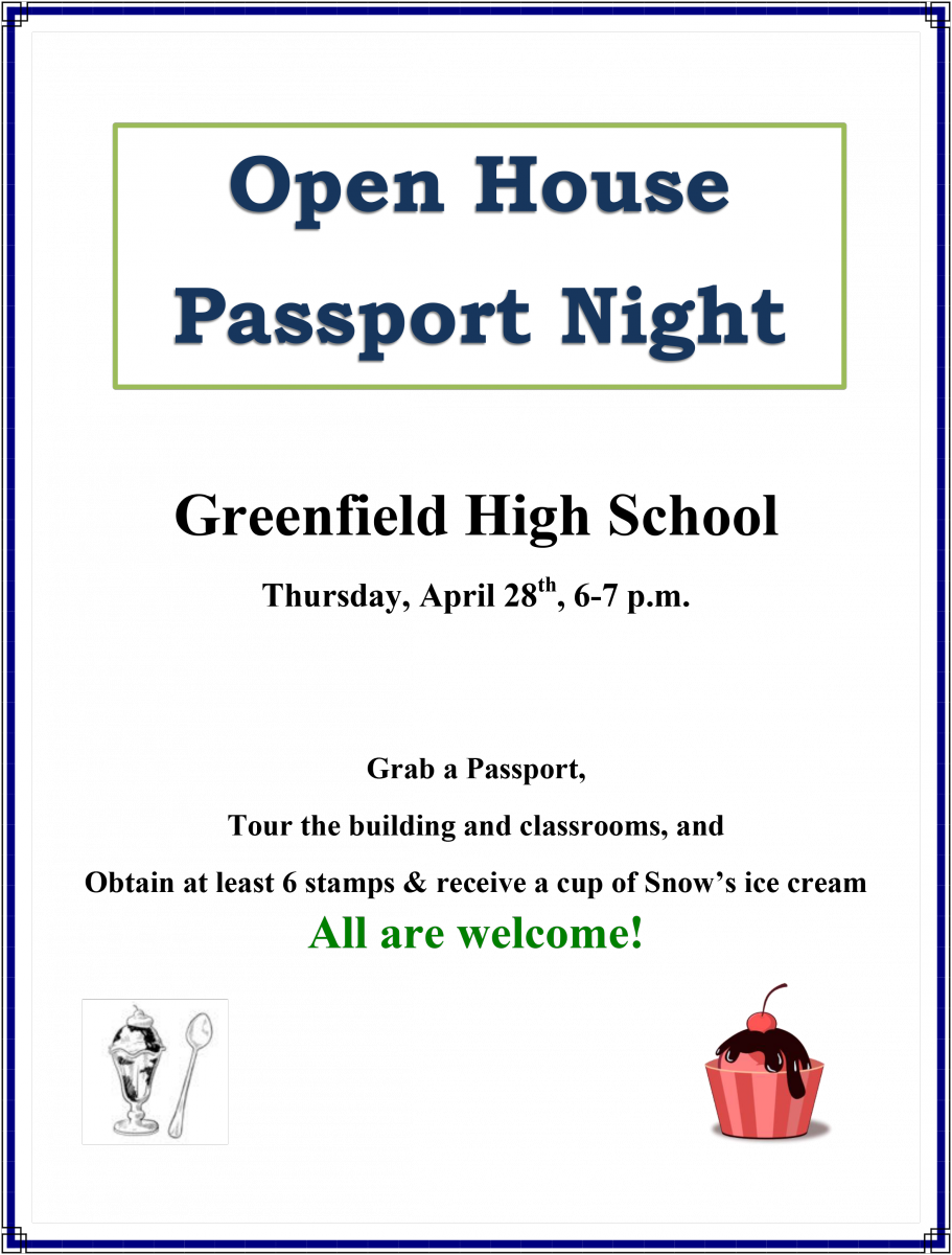Passport Night Open House Flyer - Bryanston High School (911x1200), Png Download