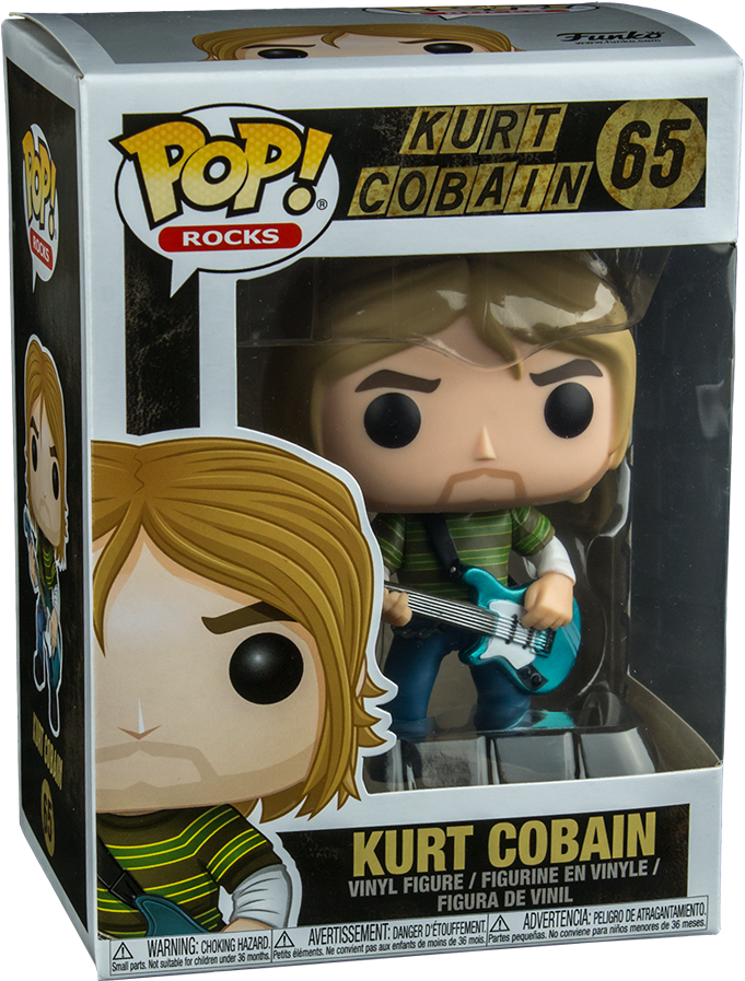 Funko Pop Kurt Cobain (974x974), Png Download