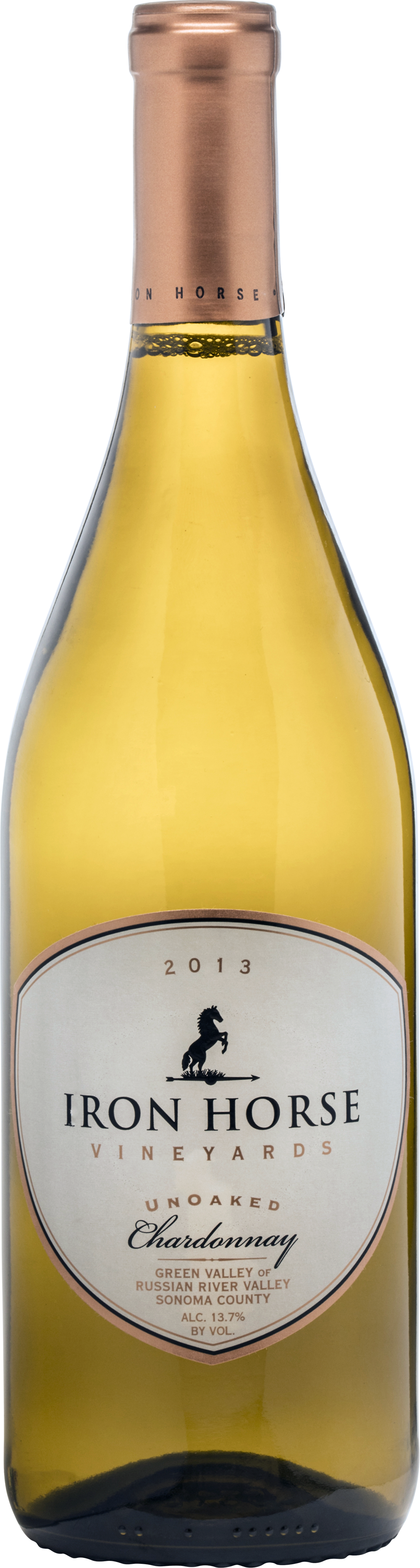 Bottle Shots - Iron Horse Unoaked Chardonnay (1000x3733), Png Download