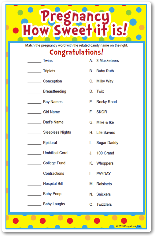 Pregnancy How Sweet It Is - Baby Shower (612x792), Png Download