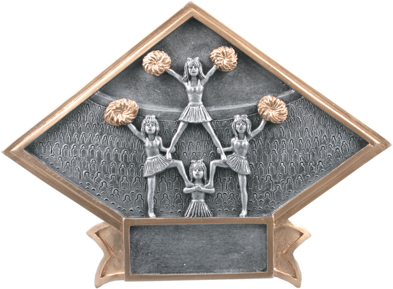 Image - Cheerleader Resin Award (808x600), Png Download