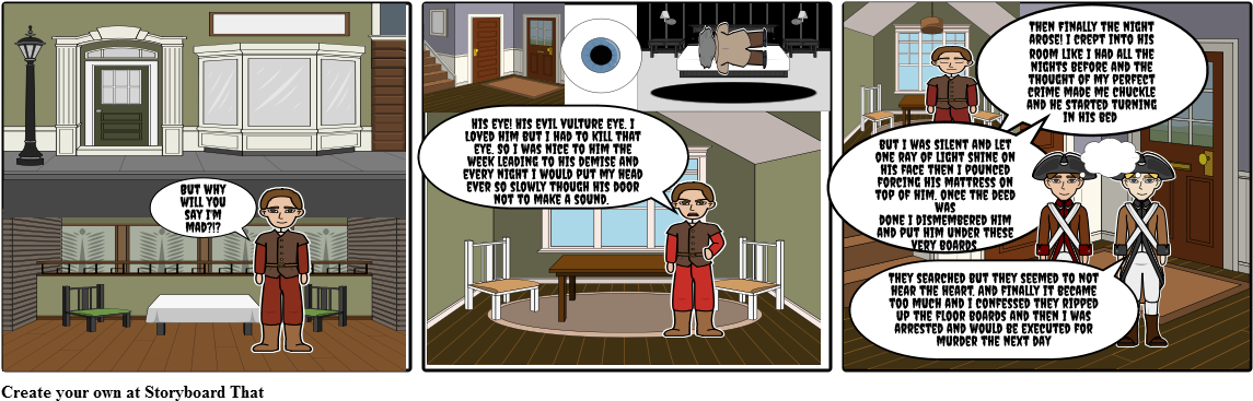 Tell Tale Heart - Cartoon (1164x385), Png Download