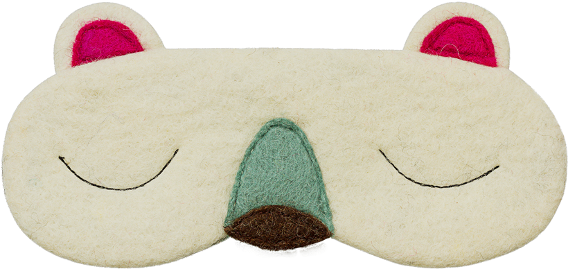 Polar Bear Sleeping Mask - Polar Bear (1000x667), Png Download