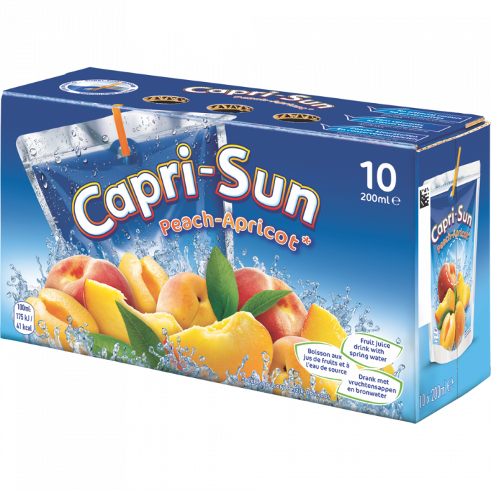 Capri-sun Peach Apricot Clip 10 X 20cl - Capri Sun (700x700), Png Download