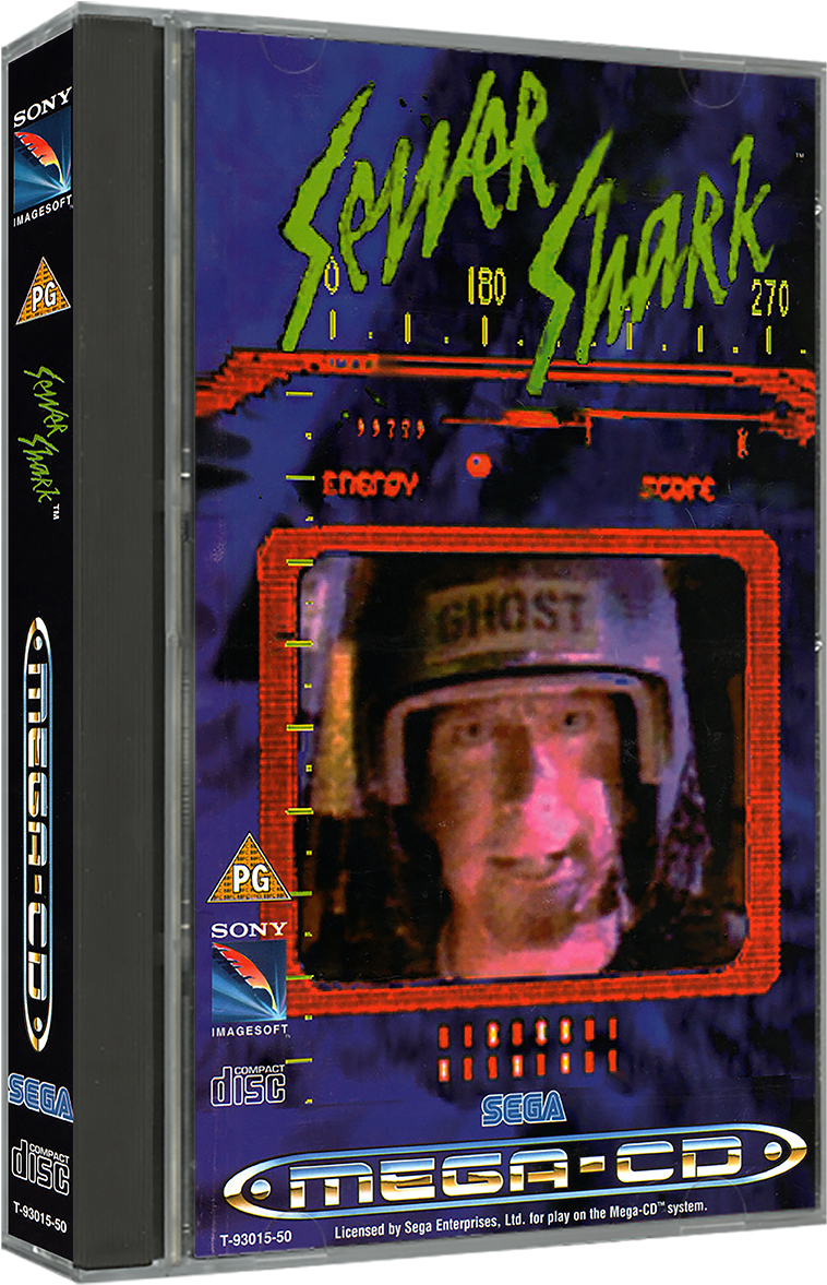 Sega Mega Cd Europe 3d Box Pack - Sewer Shark For Sega Cd (787x1208), Png Download