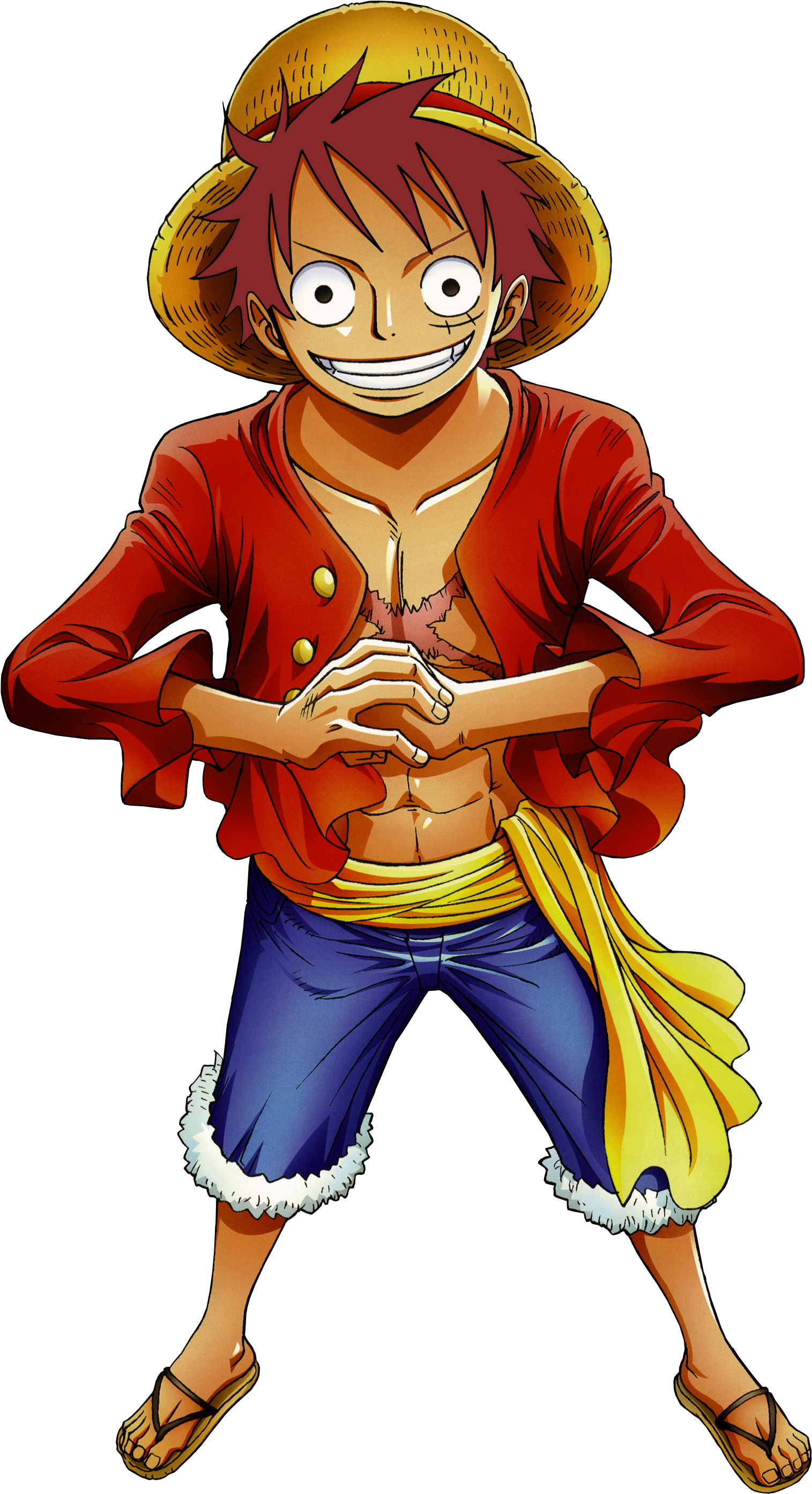 Recolored Luffy - Monkey D Luffy (1617x2859), Png Download