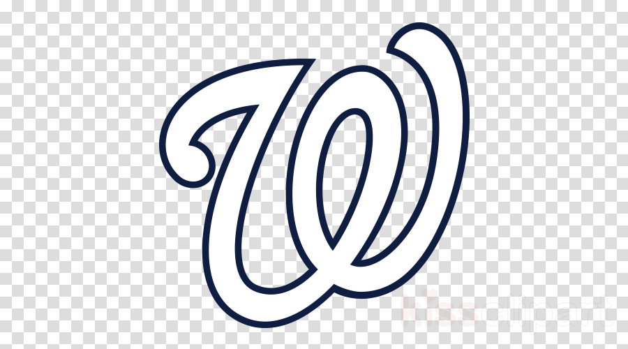 Download Washington Nationals Logo Black And White - Black Washington Nationals Logo (900x500), Png Download