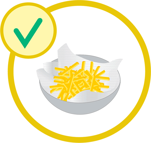 Put The Fries On An Absorbent Paper - Emblem (600x570), Png Download