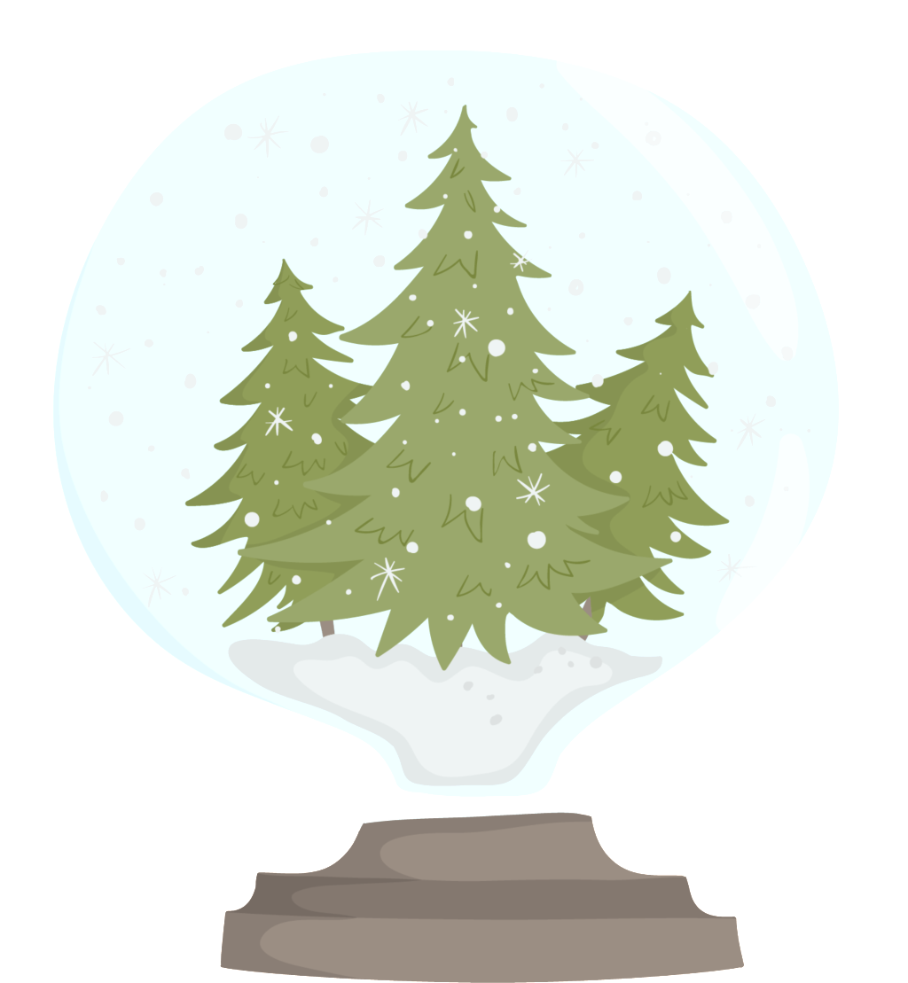 Winter Forest Light Bulb Transparent Cartoon Winter - Portable Network Graphics (1024x1109), Png Download