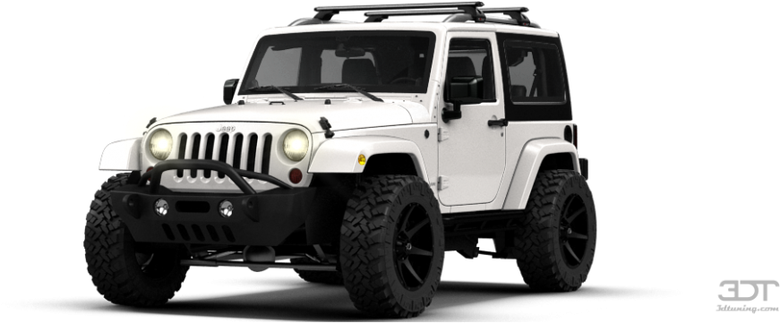 Jeep Wrangler Cars - White Jeep Wrangler Tuning (969x360), Png Download