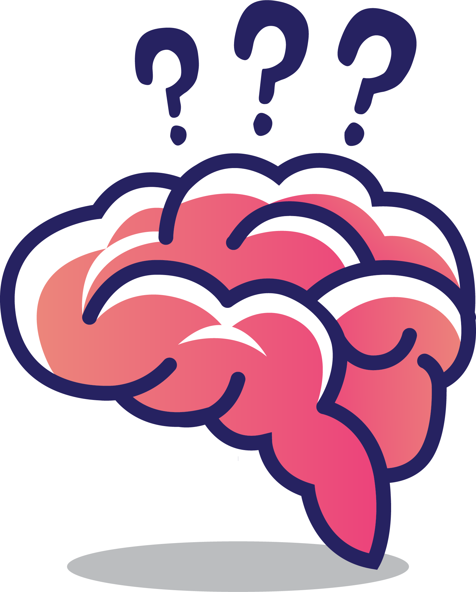 Thinking Brain Png - Thinking Png (1564x1948), Png Download