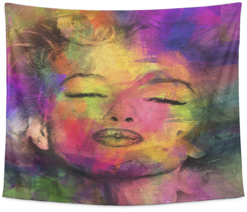Marilyn Monroe Tapestry - Modern Art (1024x1024), Png Download