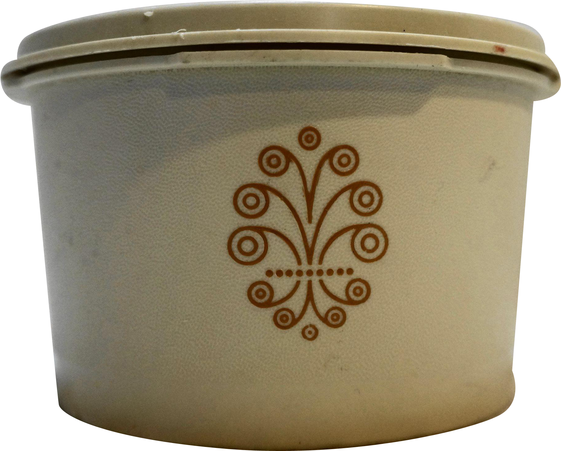 This Is A Vintage Tupperware Servalier Canister, The - Beige (1812x1812), Png Download