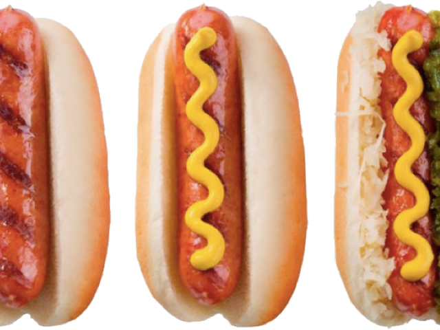 Hot Dog Png Transparent Images - Hot Dog Condiments (640x480), Png Download
