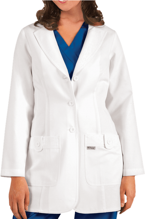 Shown In White - Batas Greys Anatomy (600x720), Png Download