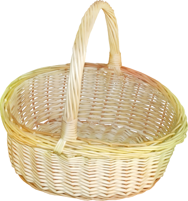 Panier Png, Tube - Panier Osier Png (600x640), Png Download