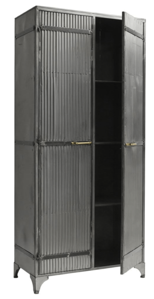 Sale Gilbert Metal Cabinet - Downtown Cabinet For Clothes (600x598), Png Download
