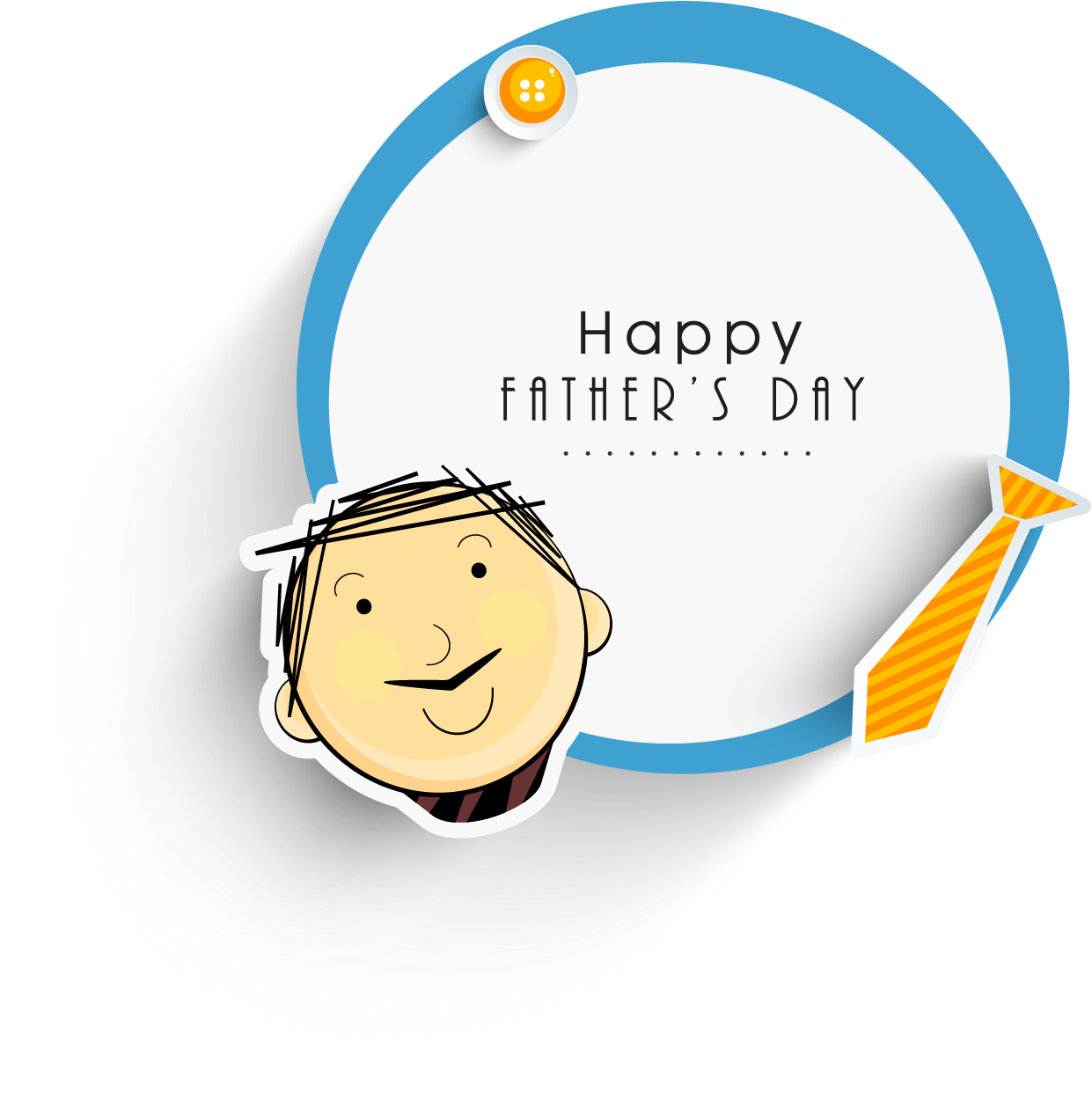 Fathers Day Card Png - Father's Day (1401x1400), Png Download