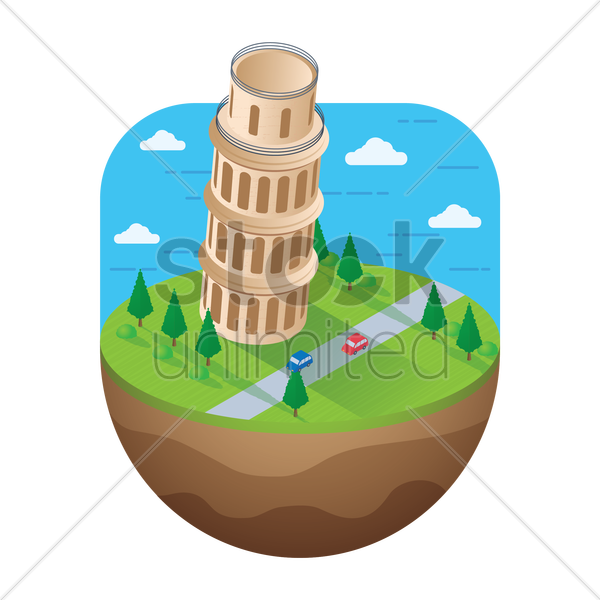 Download Leaning Tower Of Pisa Clipart Leaning Tower - Leaning Tower Of Pisa (600x600), Png Download