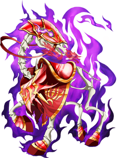 Bone-horse Of Red Fire Transparent - Portable Network Graphics (480x640), Png Download