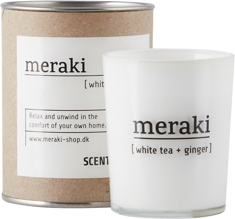 White Tea & Ginger Png - Meraki Scented Candle L White Tea & Ginger (1200x1200), Png Download