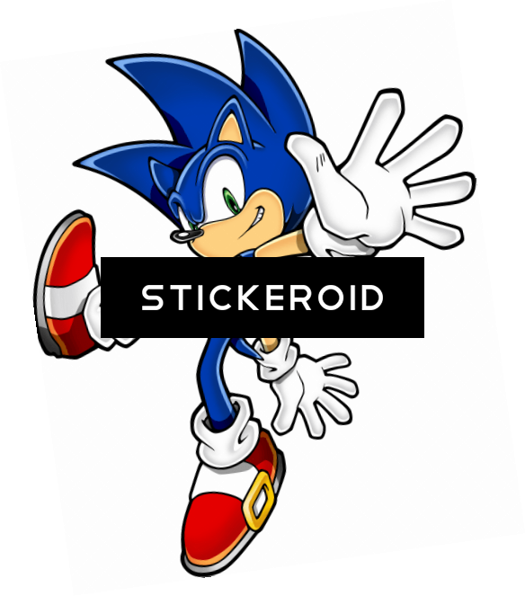 Sonic Hedgehog One Foot Stranding - Party Destination 191124 Sonic The Hedgehog Lunch Napkins (584x663), Png Download