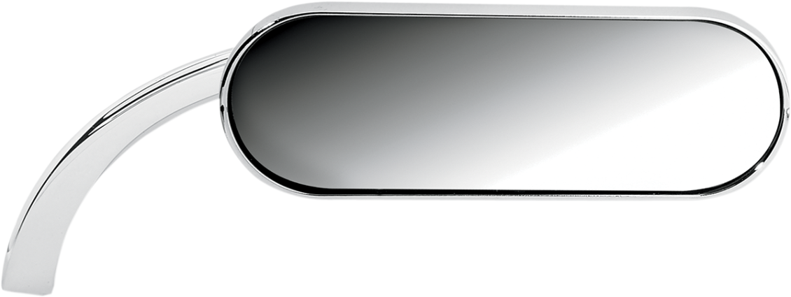 Chrome Mini Oval Arlen Ness Victory Motorcycle Oval - Black And Chrome Motorcycle Mirrors (1130x425), Png Download