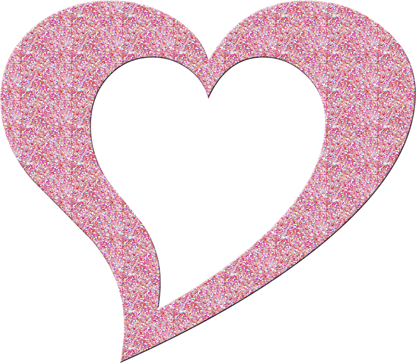 Glitter Heart Png - Black Dating App (1800x1800), Png Download
