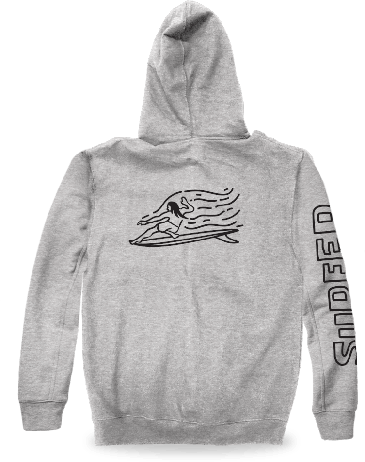 Surfer Sweatshirts Og Glider Zip Hoodie - Hoodie (1000x1000), Png Download
