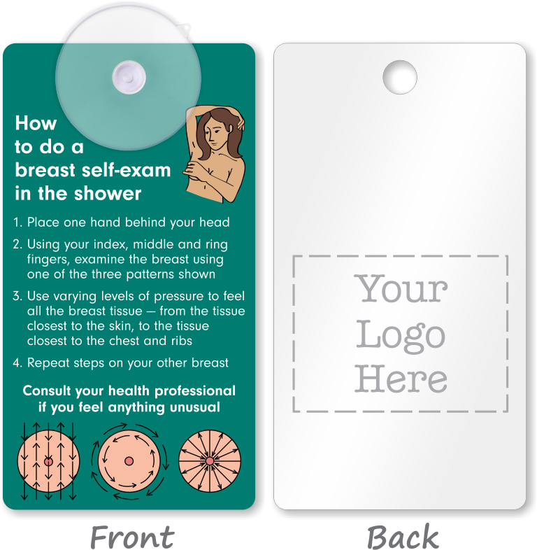 2 Sided Breast Self Exam Suction Cup Tag - Myassettag Custom Asset Label With Barcode, 0.75" X (800x800), Png Download