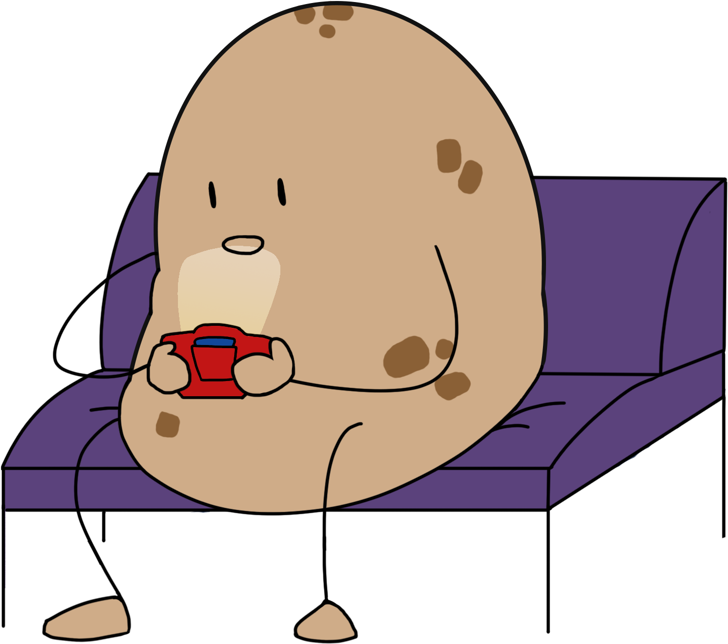 Are You Against Kids Sitting Down Like Potatoes All - Potato (1521x1325), Png Download