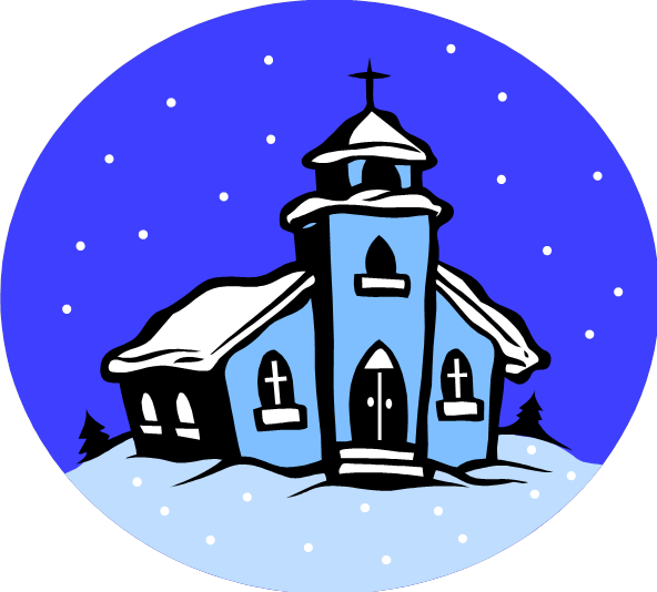 Cancellation - Church Winter Clipart (592x534), Png Download