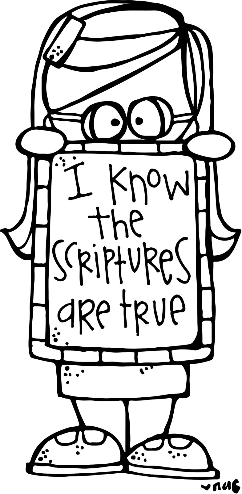 Download Melonheadz Black And White Png Church Clipart - Know The Scriptures Are True Black (786x1600), Png Download
