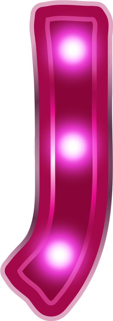 Neon Letters Png Purple - Letras Neon Png (1600x1600), Png Download