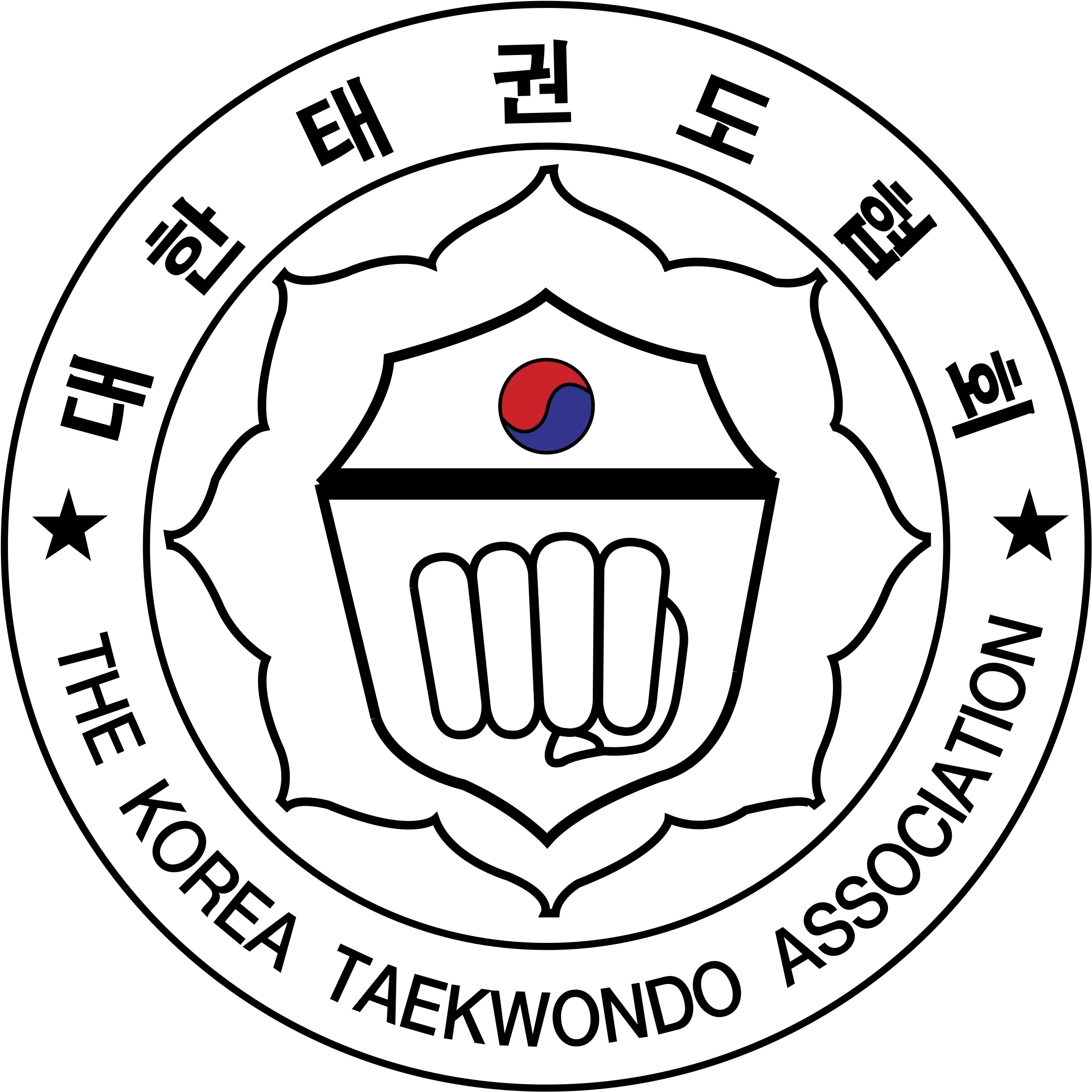 The Korea Taekwondo Association Logo Png Transparent - Logo Korea Taekwondo Association (2400x2400), Png Download