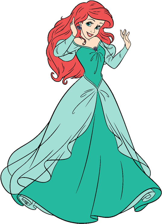 Human Ariel Clip Art 2 Disney Clip Art Galore - Disney Princess Animated Gif (550x744), Png Download