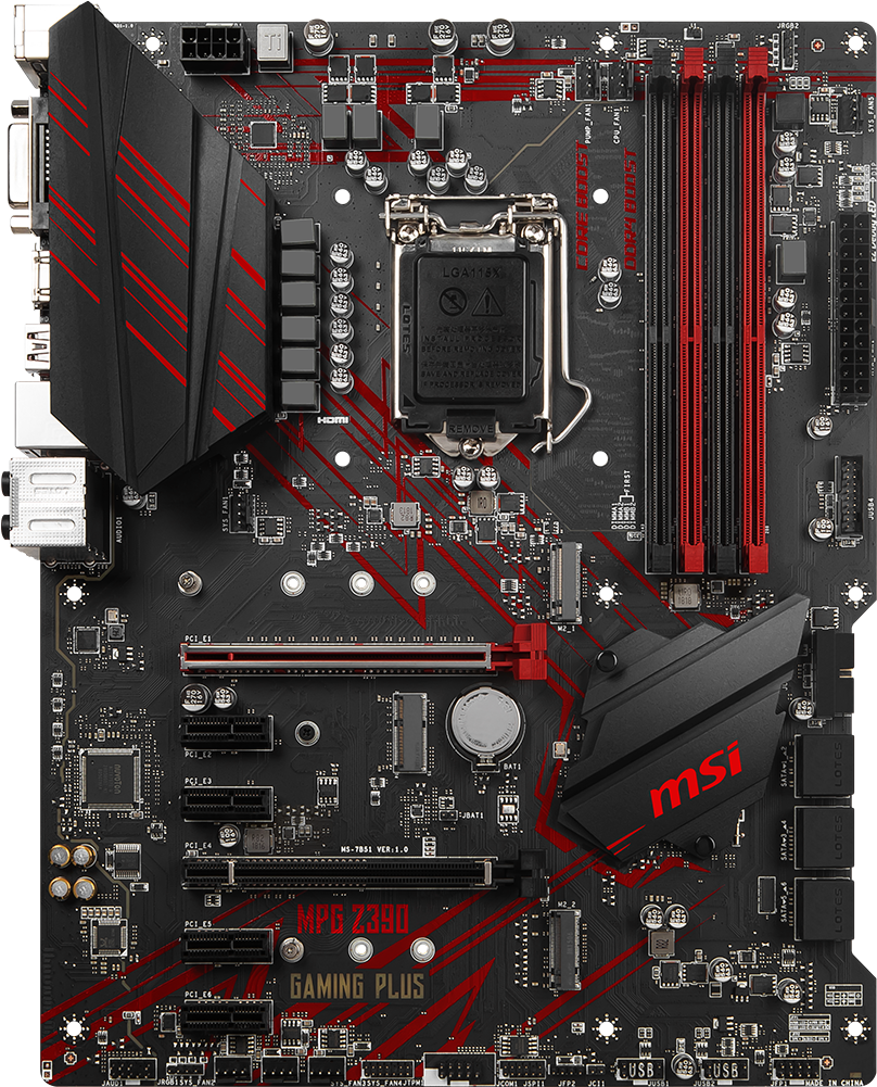 Msi Mpg Z390 Gaming Plus - Msi Z390 Gaming Plus (1159x1000), Png Download