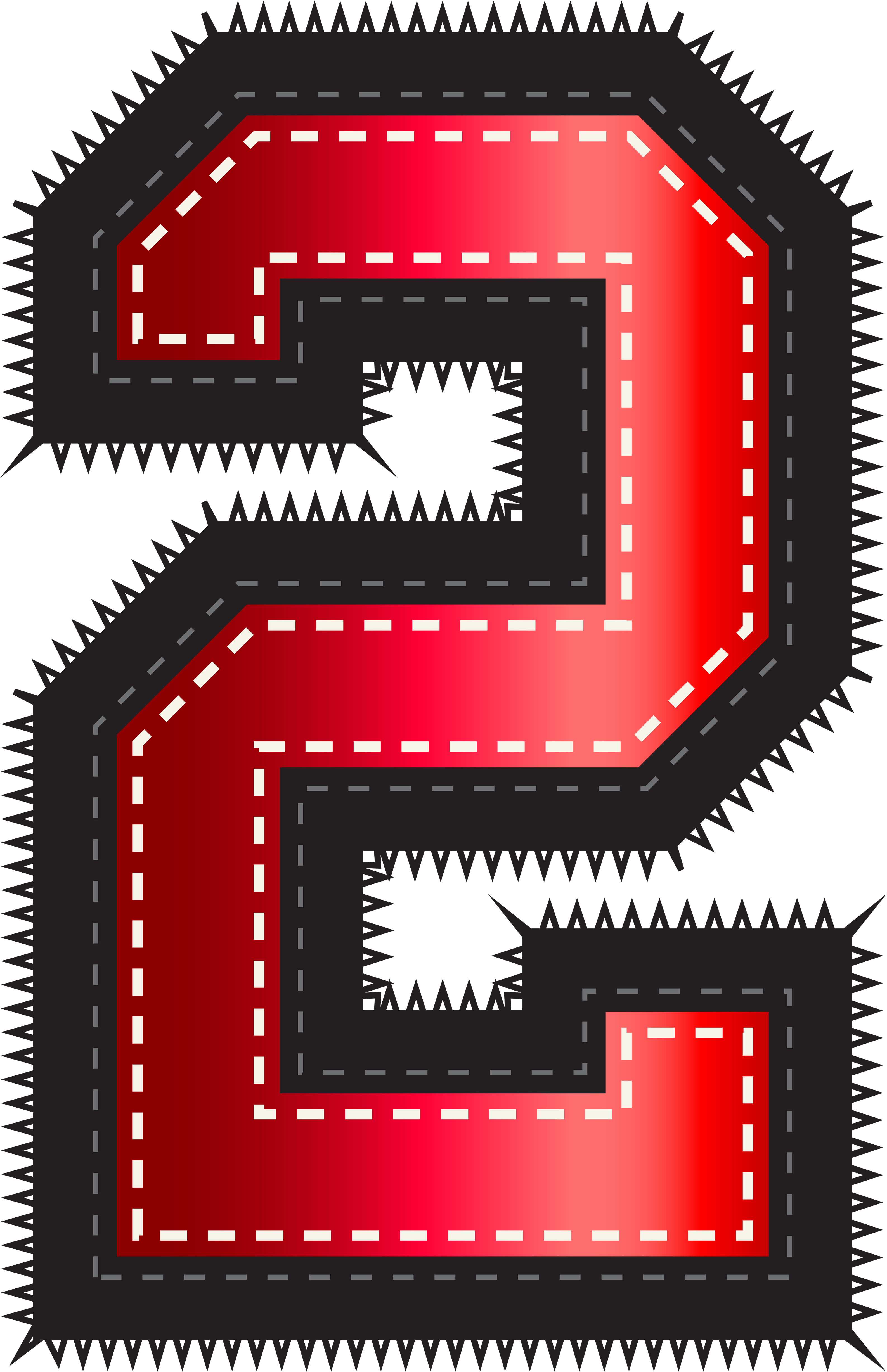 Numbers Png Style (3232x5000), Png Download