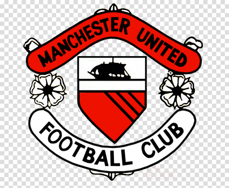 Man U Old Badge Clipart Manchester United F - Manchester United Fc Logo History (900x740), Png Download