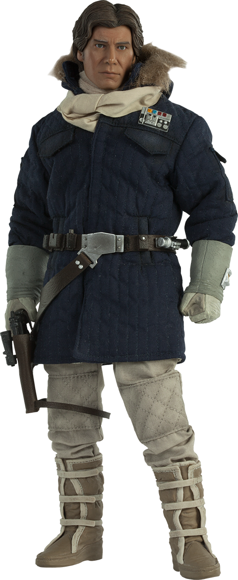 Captain Han Solo Hoth Sixth Scale Figure By Sideshow - Sideshow Star Wars Png (480x1168), Png Download