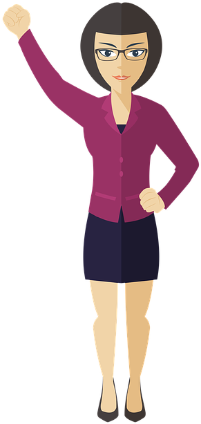 Teacher Png, Download Png Image With Transparent Background, - Business Woman Cartoon Png (505x720), Png Download